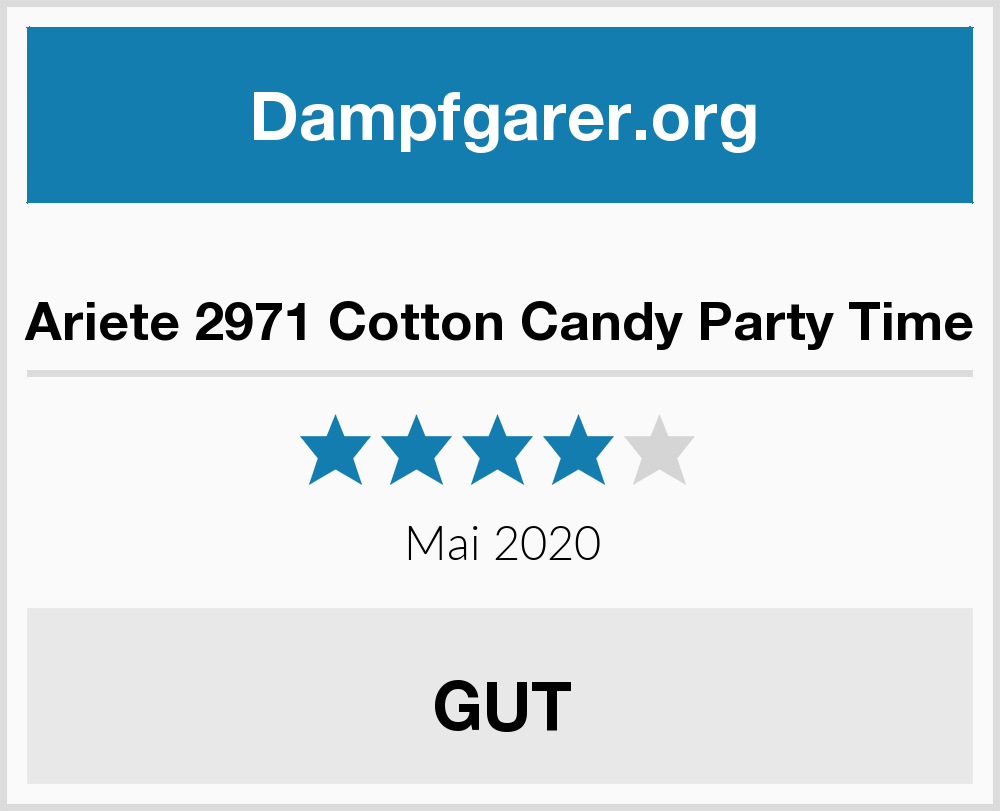 Ariete 2971 Cotton Candy Party Time | Dampfgarer Test 2023 / 2024