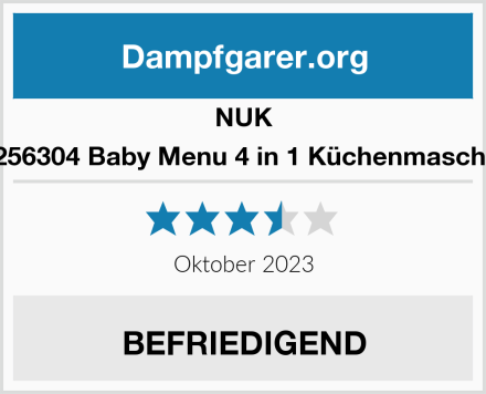 NUK 10256304 Baby Menu 4 in 1 Küchenmaschine Test